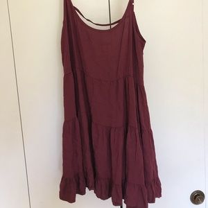 Brandy Melville maroon Jada dress